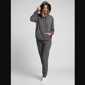 NWT Cmfrt All Day Jersey Unisex Hoodie & Jogger Set in Steel Grey, Both Size M